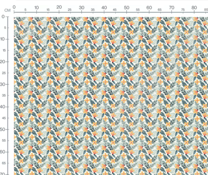 Tissu Imprimé Fleuri Tropical Cyrielle Jaune, 7 tissus au choix – Image 3