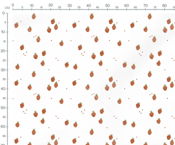 Tissu Imprimé Fraises Campagne, 10 tissus au choix – Image 2