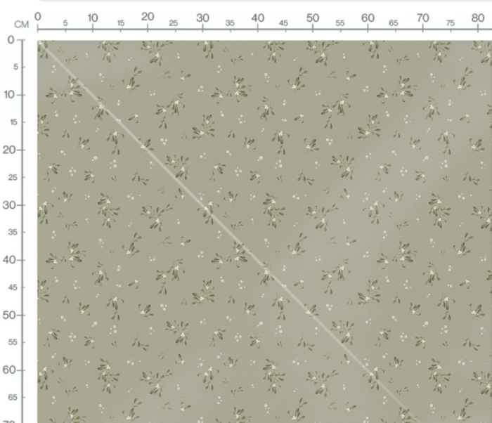 Tissu Imprimé Gui Fleuri Vert, 7 tissus au choix – Image 3