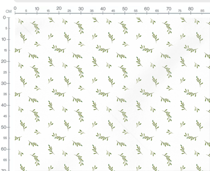 Tissu Imprimé Gui Fleurs Blanc, 7 tissus au choix – Image 3