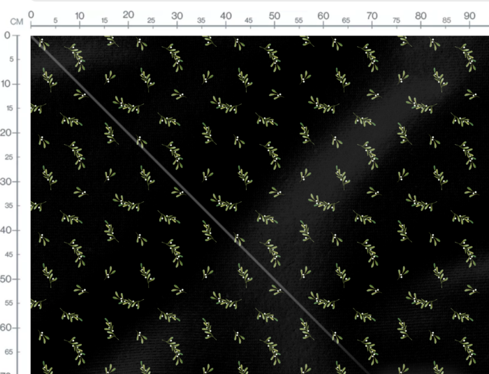 Tissu Imprimé Gui Fleurs Noir, 7 tissus au choix – Image 3