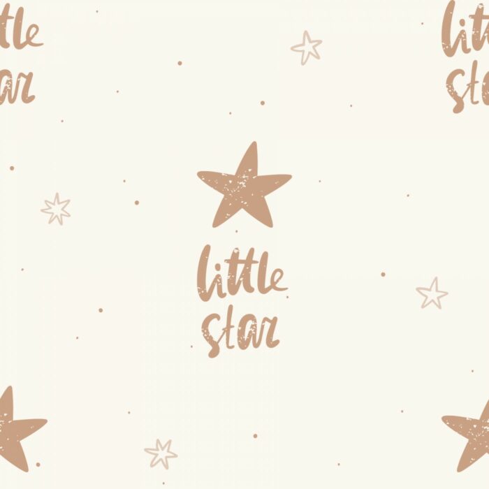 Tissu Imprimé Little Star Crème, 7 tissus au choix
