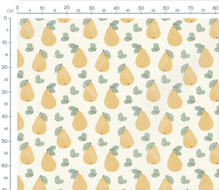 Tissu Imprimé Papillons Bonheur Poire, 7 tissus au choix – Image 3