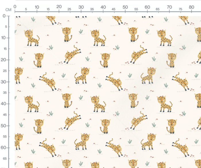 Tissu Imprimé Safari Léopard Coccinelle, 7 tissus au choix – Image 3