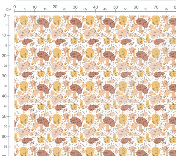 Tissu Imprimé Abstrait Yoga Zen, 7 tissus au choix – Image 3
