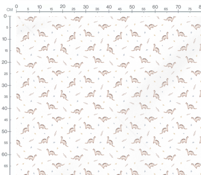 Tissu Imprimé Dinosaure Mignon Brindilles, 7 tissus au choix – Image 3