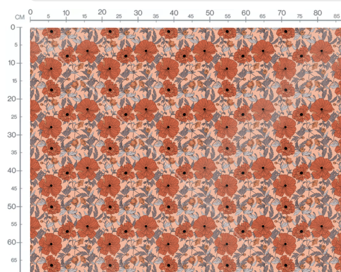Tissu Imprimé Fleuri Anna Rose, 7 tissus au choix – Image 3