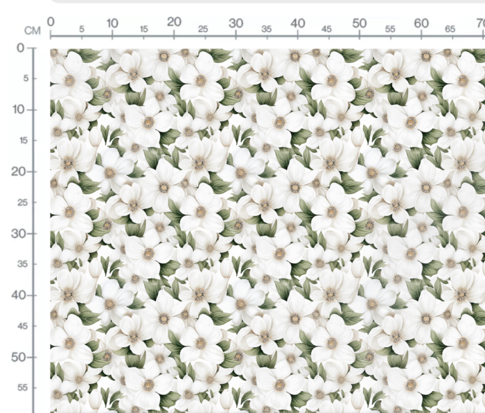 Tissu Imprimé Fleuri Lucie, 7 tissus au choix – Image 3
