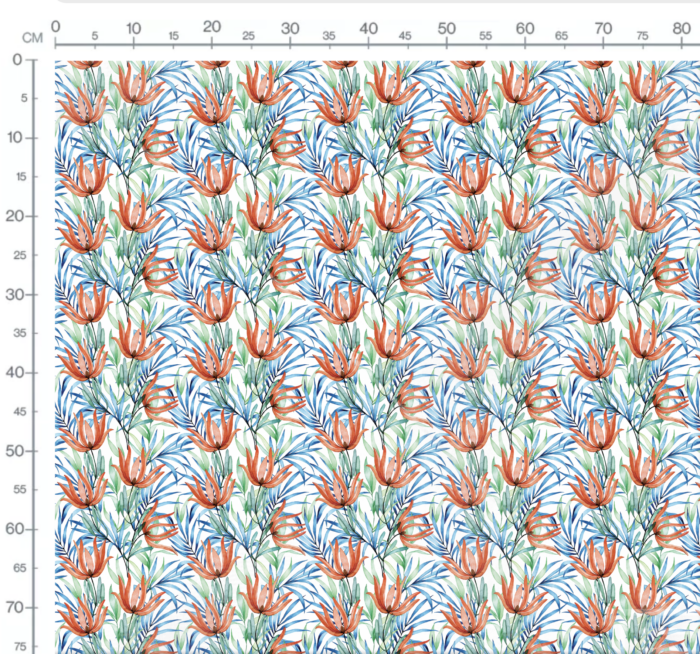 Tissu Imprimé Fleuri Sandra, 7 tissus au choix – Image 3
