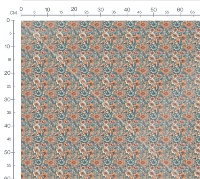 Tissu Imprimé Fleuri Vintage Isabelle, 7 tissus au choix – Image 3