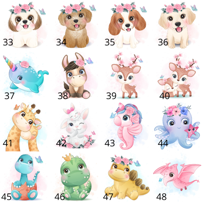Panneau 8 lingettes lavables 12x12cm Dino – Image 3