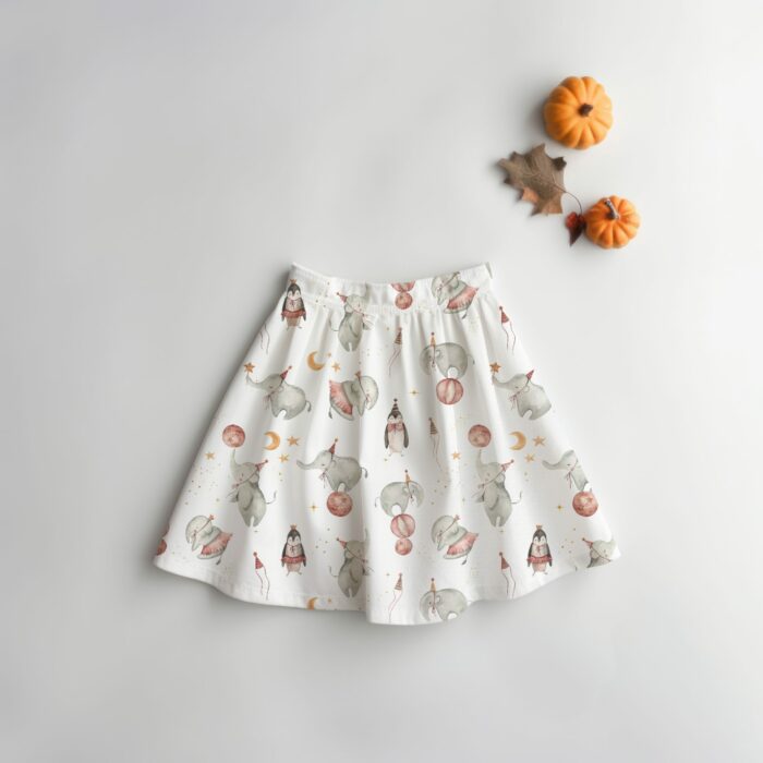 Tissu Imprimé Éléphant Danse Ciel, 7 tissus au choix – Image 4