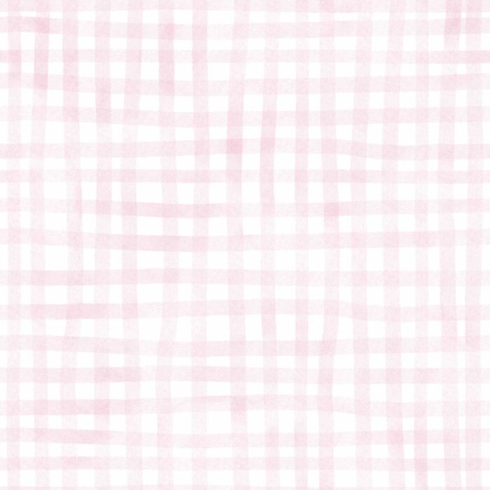 Tissu Imprimé Aquarelle Vichy Rose, 7 tissus au choix
