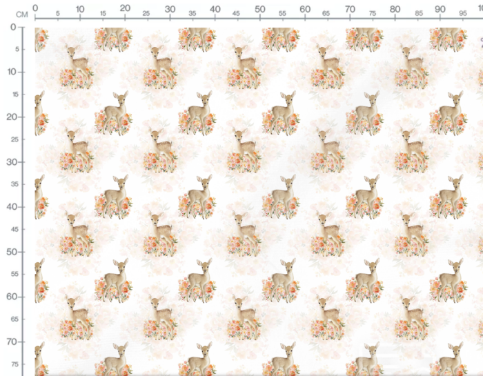 Tissu Imprimé Exclusif Biche Printemps, 10 tissus au choix – Image 2