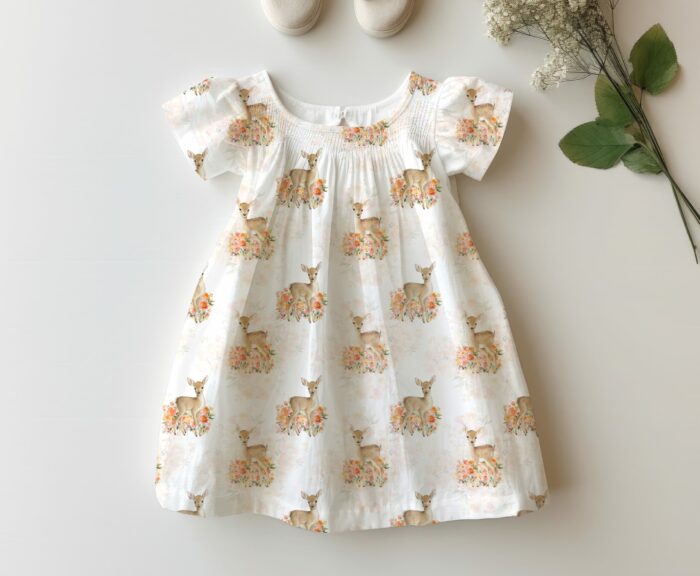 Tissu Imprimé Exclusif Biche Printemps, 10 tissus au choix – Image 3