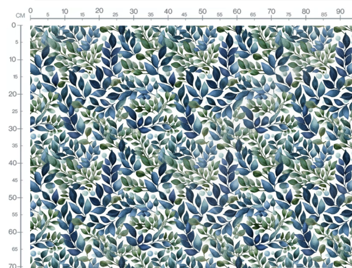 Tissu Imprimé Feuilles Aquarelle Elégance, 7 tissus au choix – Image 3