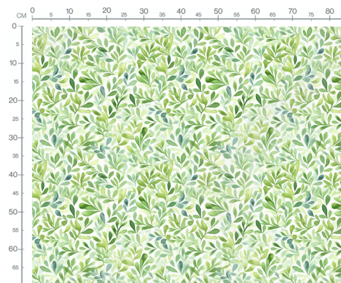Tissu Imprimé Feuilles Aquarelle Sérénité, 7 tissus au choix – Image 3