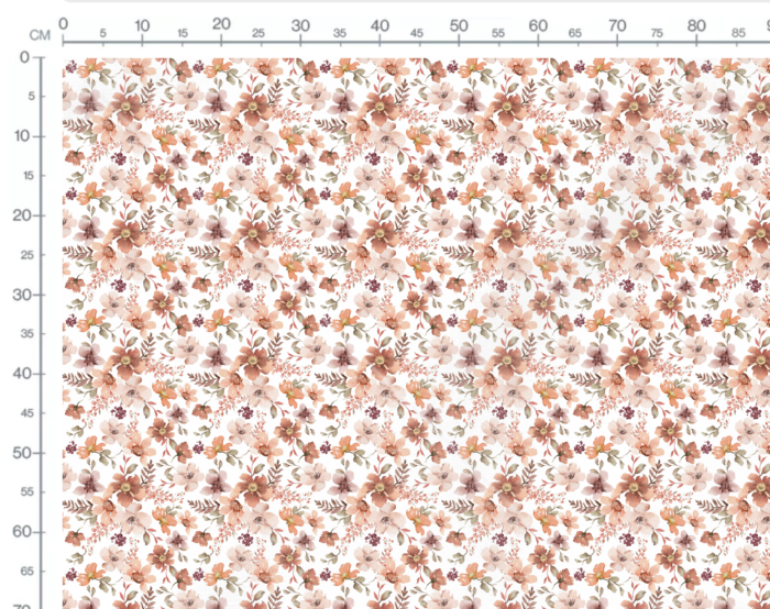 Tissu Imprimé Fleuri Adèle Blanc, 10 tissus au choix – Image 3