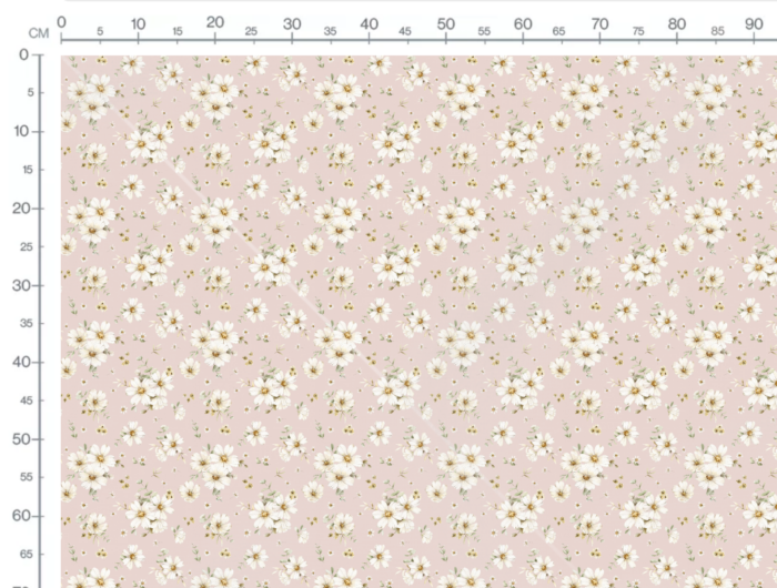 Tissu Imprimé Fleuri Manon Rose, 7 tissus au choix – Image 3