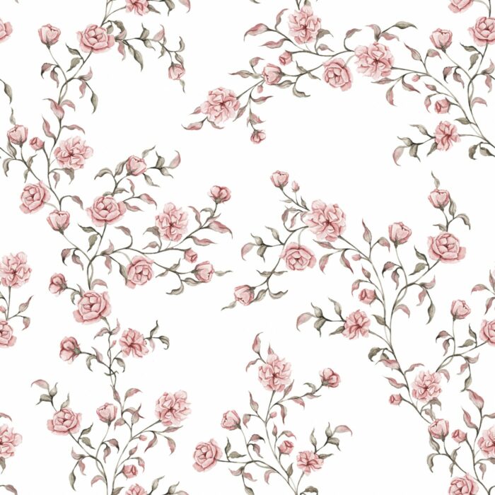 Tissu Imprimé Fleuri Vintage Johanna Rose, 7 tissus au choix
