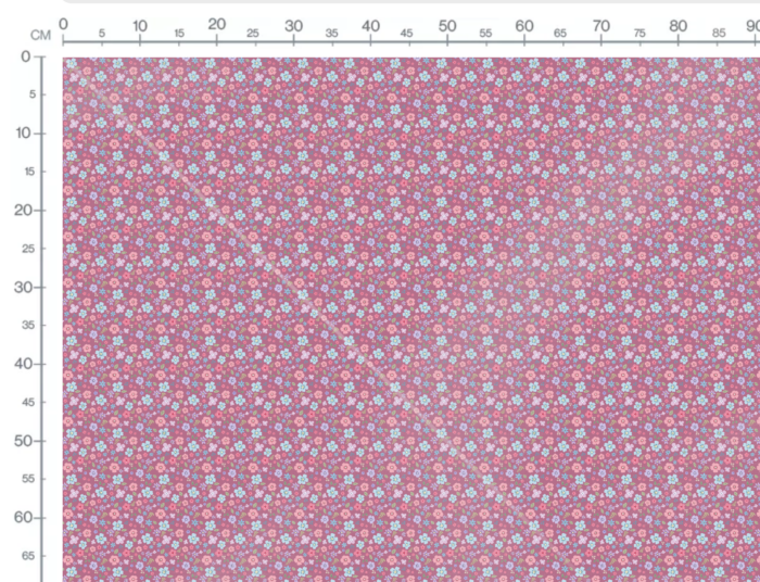 Tissu Imprimé Fleurs Elisa Rose, 7 tissus au choix – Image 3