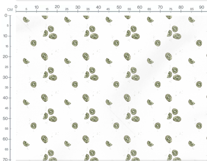 Tissu Imprimé Fruit Kiwi, 7 tissus au choix – Image 3