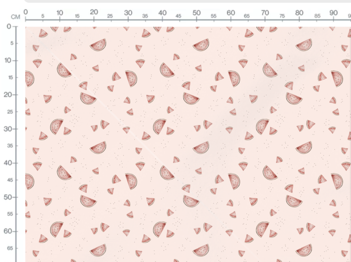 Tissu Imprimé Fruit Pastèque Rose, 7 tissus au choix – Image 3
