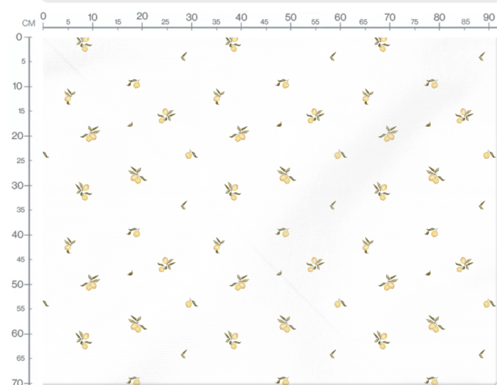 Tissu Imprimé Fruits Citrons Petits, 11 tissus au choix – Image 3