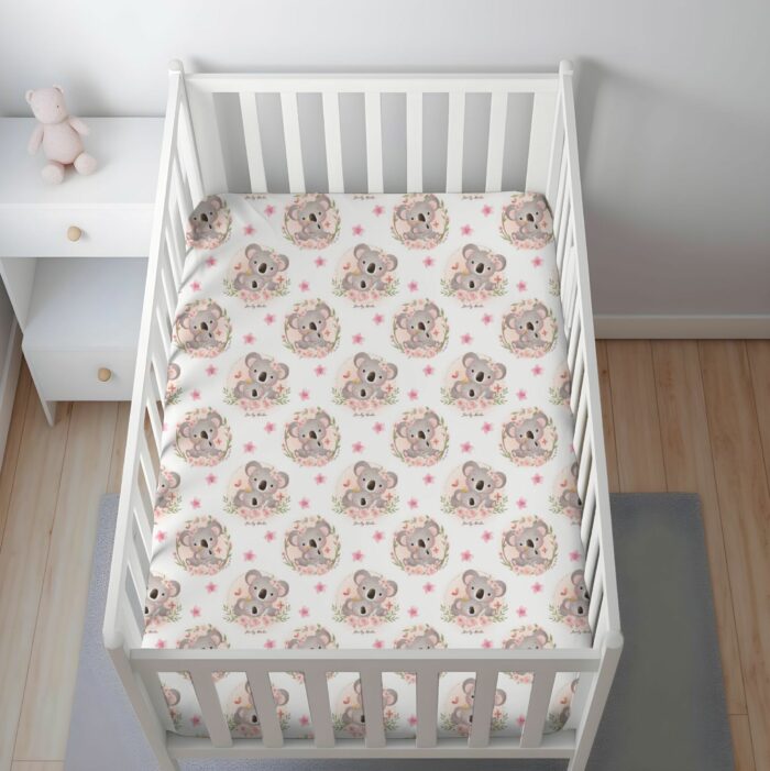 Tissu Imprimé Exclusif Koala Mignon Bébé, 7 tissus au choix – Image 5