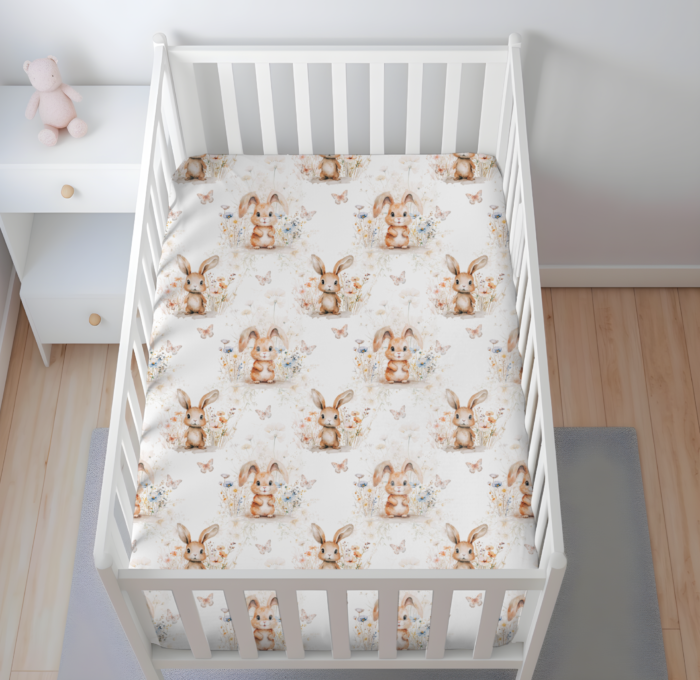 Tissu Imprimé Exclusif Lapin Fleuri, 10 tissus au choix – Image 3