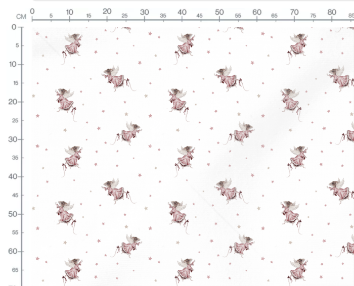 Tissu Imprimé Souris Magique Blanc, 7 tissus au choix – Image 3