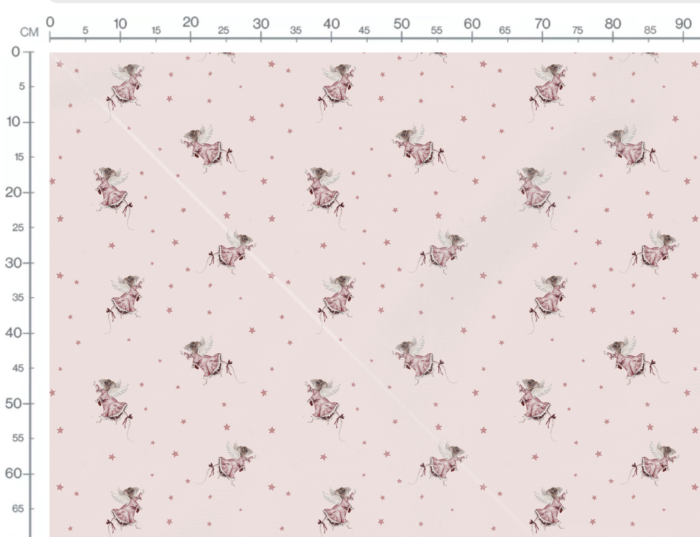 Tissu Imprimé Souris Magique Rose, 7 tissus au choix – Image 3
