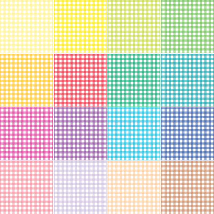Tissu Imprimé Vichy 100 couleurs et 10 tissus au choix, Carreaux 12mm