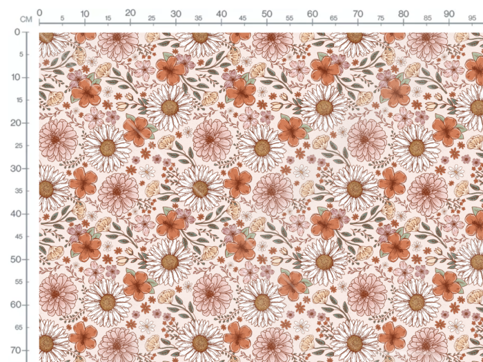 Tissu Fleuri Joie de Vivre Amelie Grand, 10 tissus au choix – Image 3