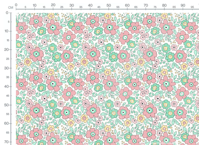 Tissu Fleuri Joie de Vivre Julia Grand, 10 tissus au choix – Image 3