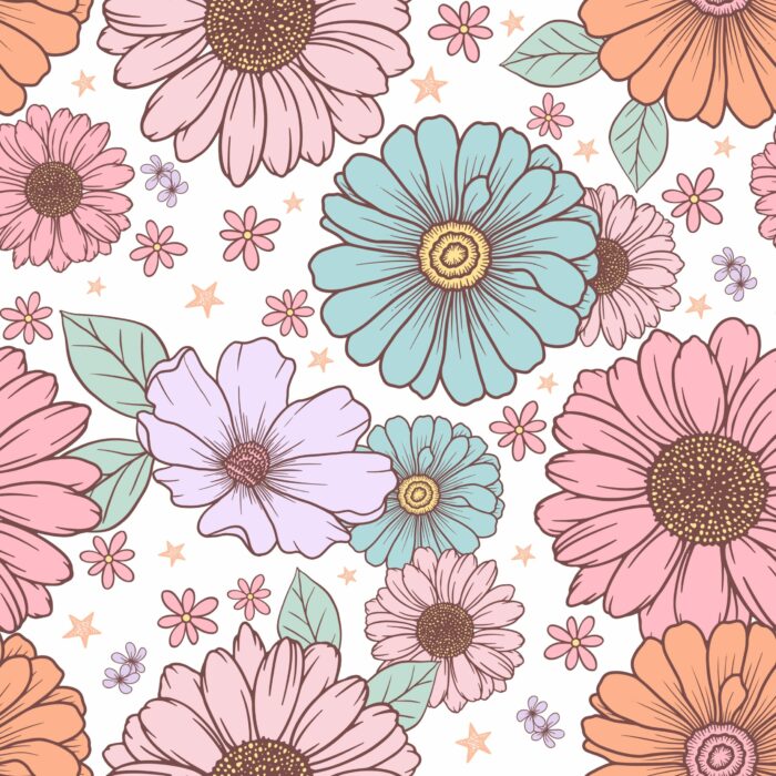 Tissu Fleuri Joie de Vivre Laetitia Grand, 10 tissus au choix