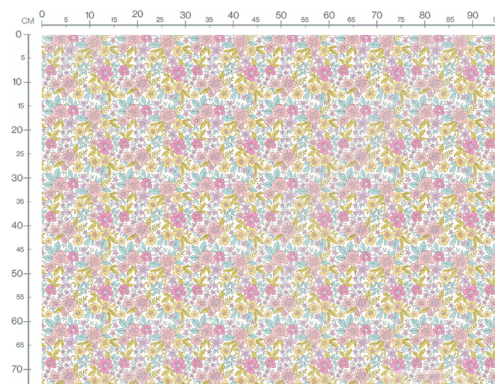 Tissu Fleuri Joie de Vivre Lucie Petit, 10 tissus au choix – Image 2