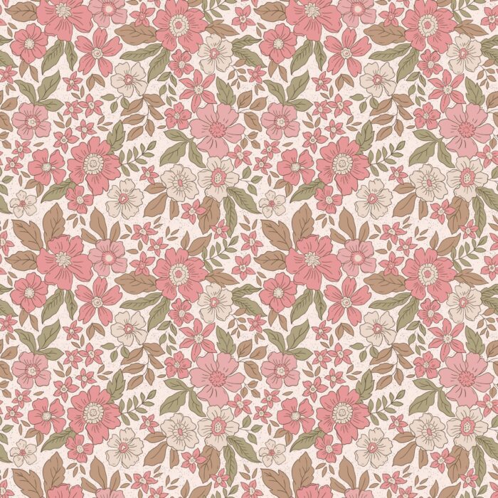 Tissu Fleuri Joie de Vivre Marie Petit, 10 tissus au choix