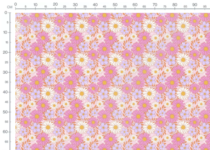 Tissu Fleuri Joie de Vivre Valentine, 10 tissus au choix – Image 3