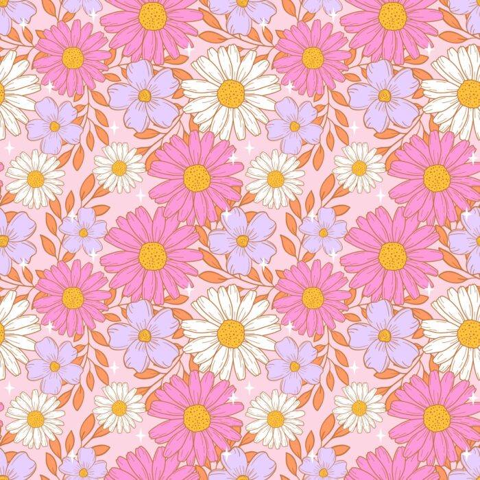 Tissu Fleuri Joie de Vivre Valentine, 10 tissus au choix