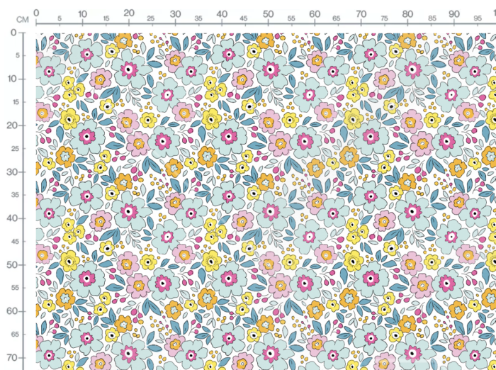 Tissu Fleuri Joie de Vivre Aurelie Grand, 10 tissus au choix – Image 3