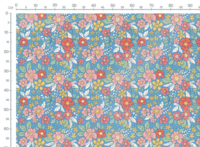 Tissu Fleuri Joie de Vivre Fanny Grand, 10 tissus au choix – Image 3