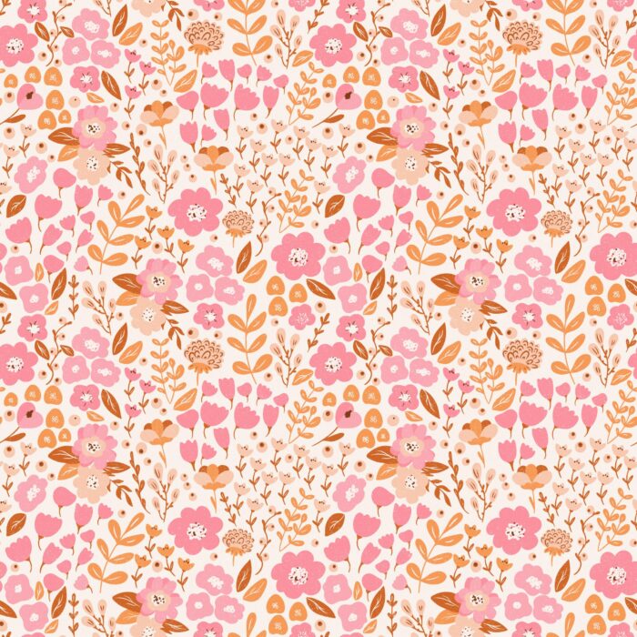 Tissu Fleuri Joie de Vivre Samantha Petit, 10 tissus au choix