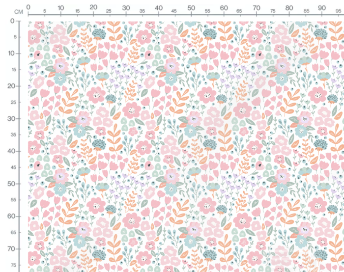Tissu Fleuri Joie de Vivre Sandra Grand, 10 tissus au choix – Image 3