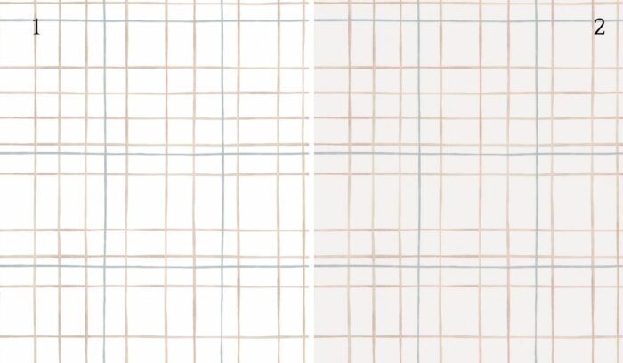 Tissu Imprimé Carreaux Douceur Irrégulier, 2 coloris et 10 tissus au choix