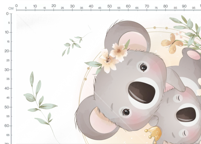 Panneau Couverture Koala Mignon Beige 100 x 150 cm – Image 4