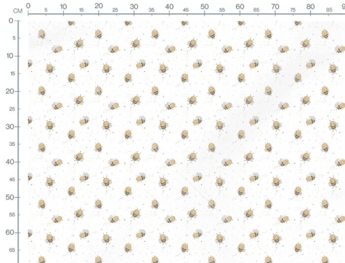 Tissu Imprimé Bébé Abeilles Trop Mignonnes, 10 tissus au choix – Image 3