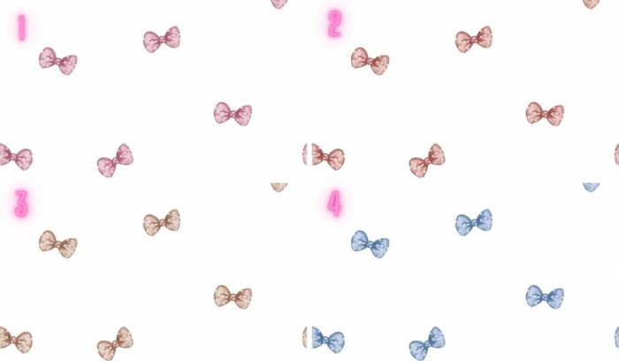 Tissu Imprimé Bébé Noeud Papillon, 4 coloris et 10 tissus au choix – Image 4