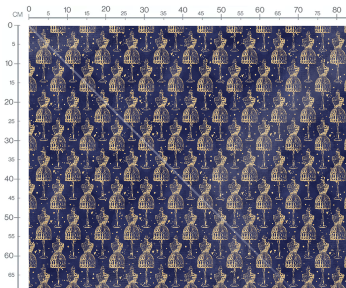 Tissu Imprimé Couture Mannequin Coeurs, 10 tissus au choix – Image 3