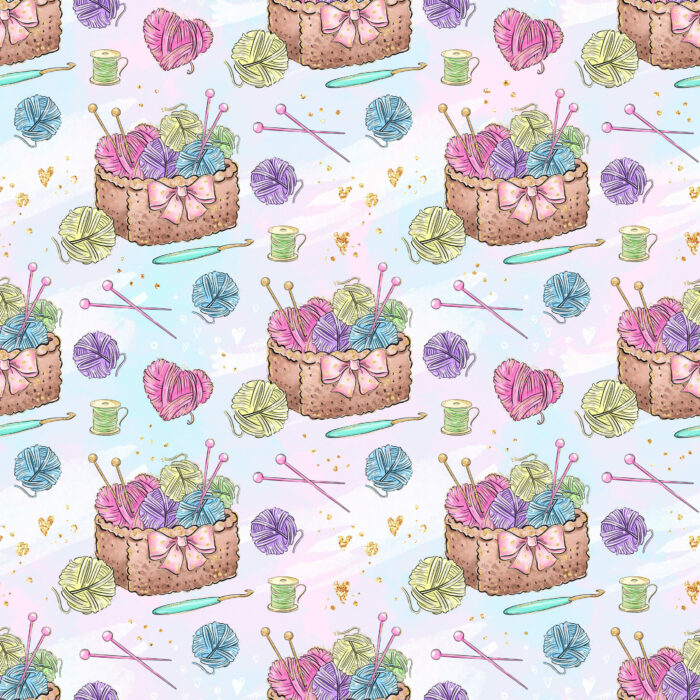 Tissu Imprimé Couture Panier Magique, 10 tissus au choix